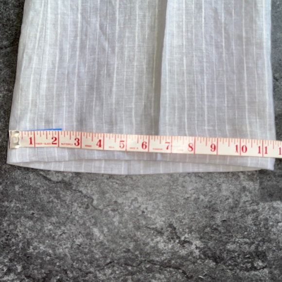 INC International Concepts (4) flowy grey linen trousers w. pinstripes, EUC. - Picture 15 of 15